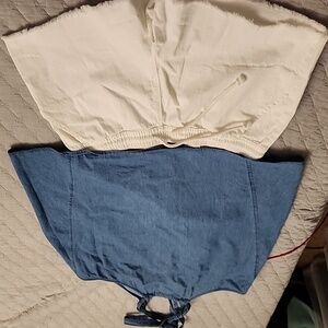 Denim outfit bought from Boutique size Large shorts and Xl top